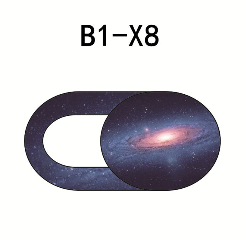 Starry Sky Pattern Webcam Cover Laptop Tablet Camera Slider Cover Privacy Protection Cap - B1-X8