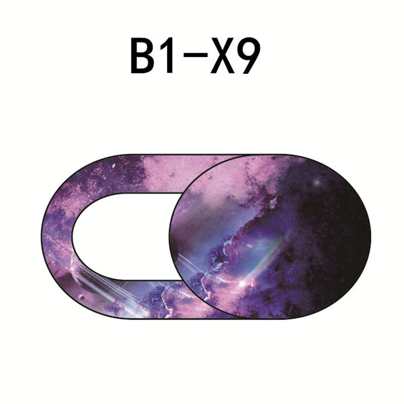 Starry Sky Pattern Webcam Cover Laptop Tablet Camera Slider Cover Privacy Protection Cap - B1-X9