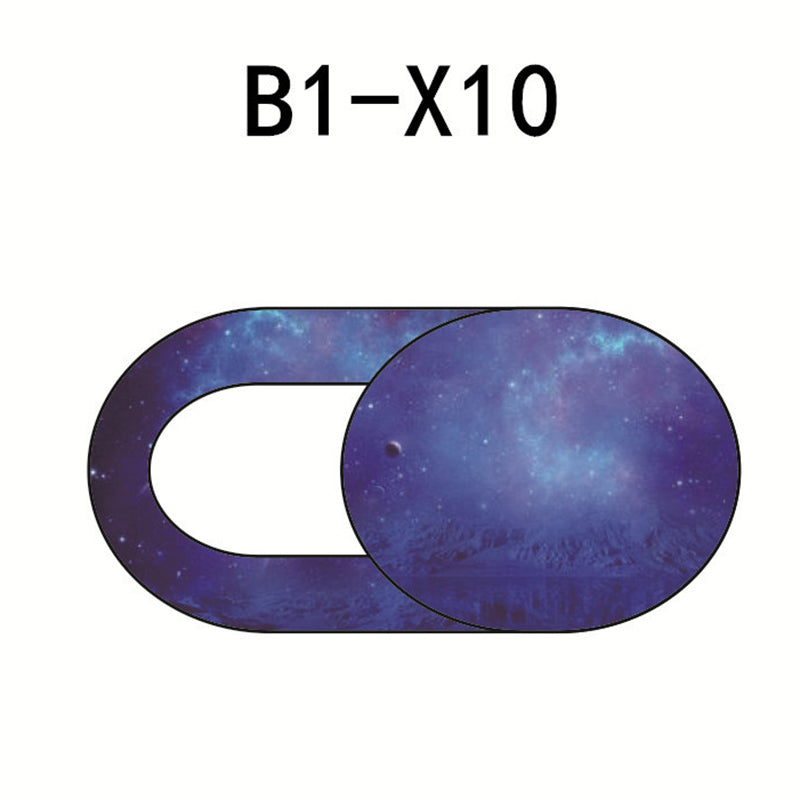 Starry Sky Pattern Webcam Cover Laptop Tablet Camera Slider Cover Privacy Protection Cap - B1-X10