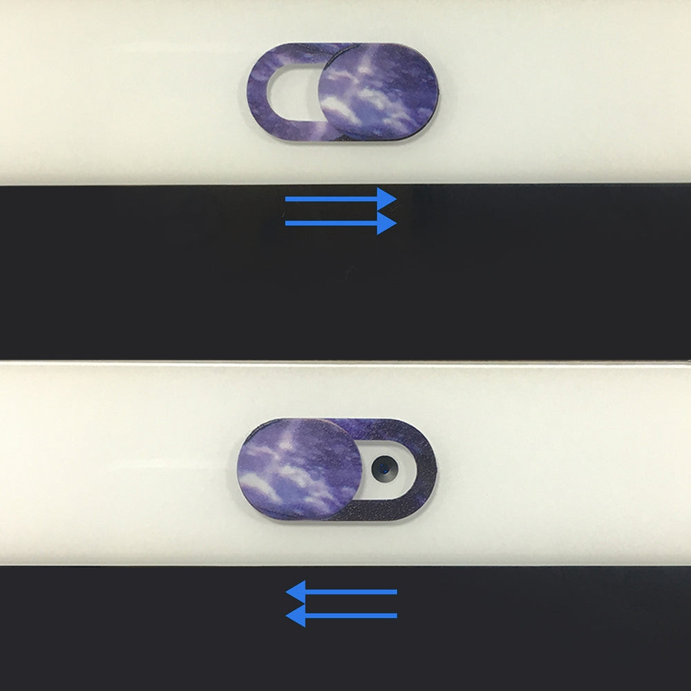 6Pcs / Set Starry Sky Pattern Webcam Cover Anti-spy Laptop Tablet Camera Slider Privacy Protection Sticker