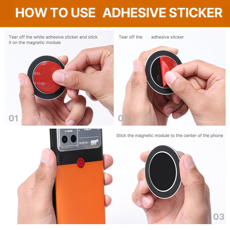 Uniqkart OA-15 Compatible with MagSafe Adapter Ring Holder Phone Mount for DJI OSMO 4 / 4SE / 5 / 6 Gimbal Stabilizer