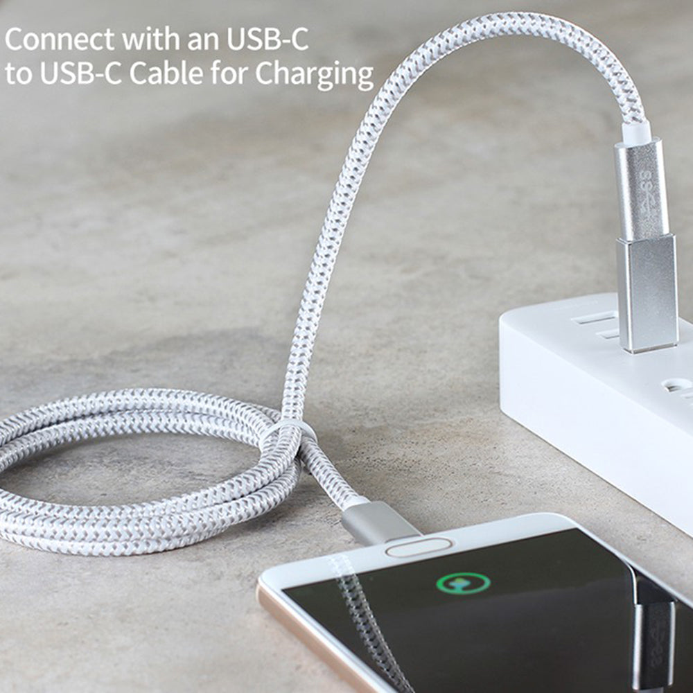 Aluminum Alloy USB 3.1 Type-C Female to USB A Male Adapter Data Sync Converter - Silver