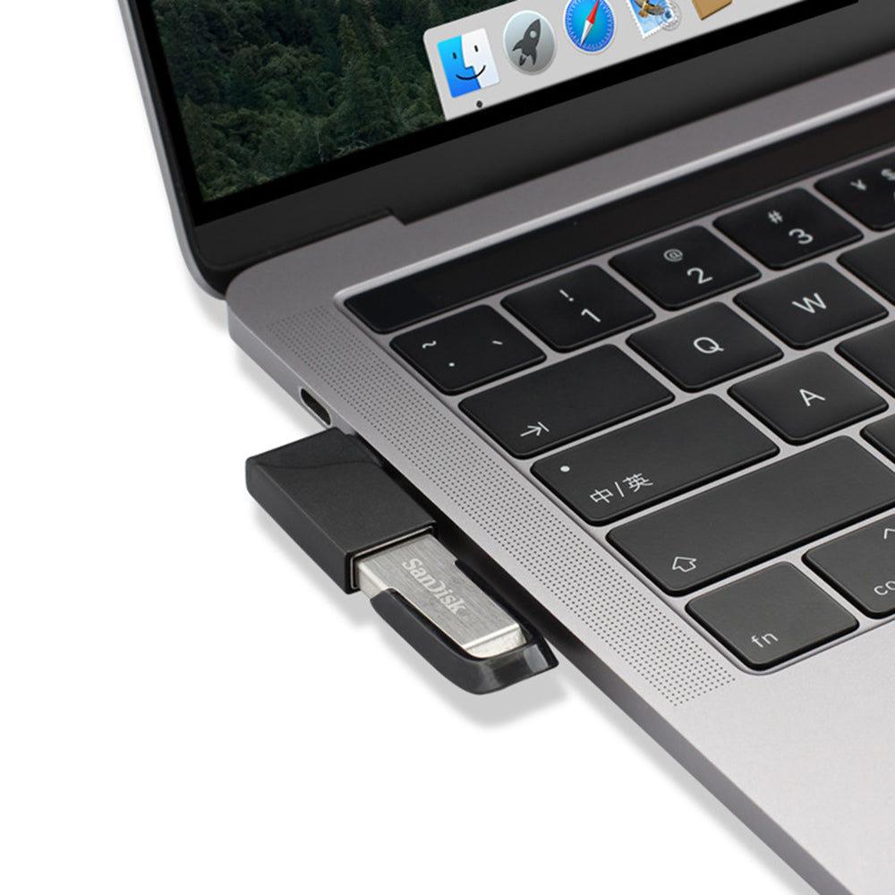 Portable Right Angle USB-C Male to USB-A Female Converter OTG Adapter