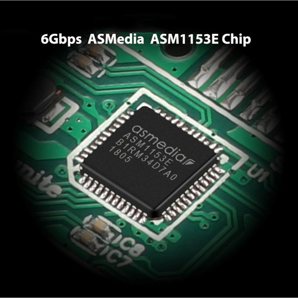 USB-C to 22-pin SATA Adapter Converter High-Speed Data Transfer Cable for 2.5 inch HDD SSD - Black