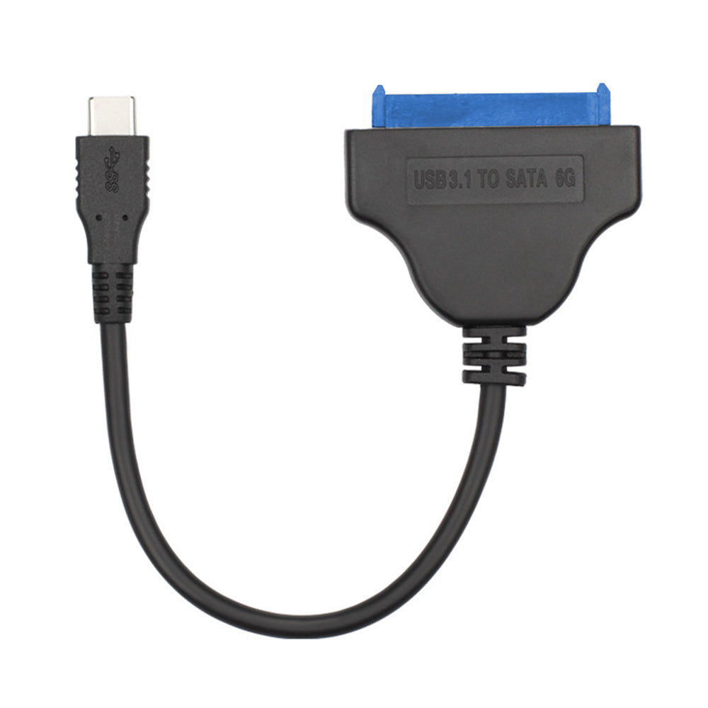 USB-C to 22-pin SATA Adapter Converter High-Speed Data Transfer Cable for 2.5 inch HDD SSD - Black