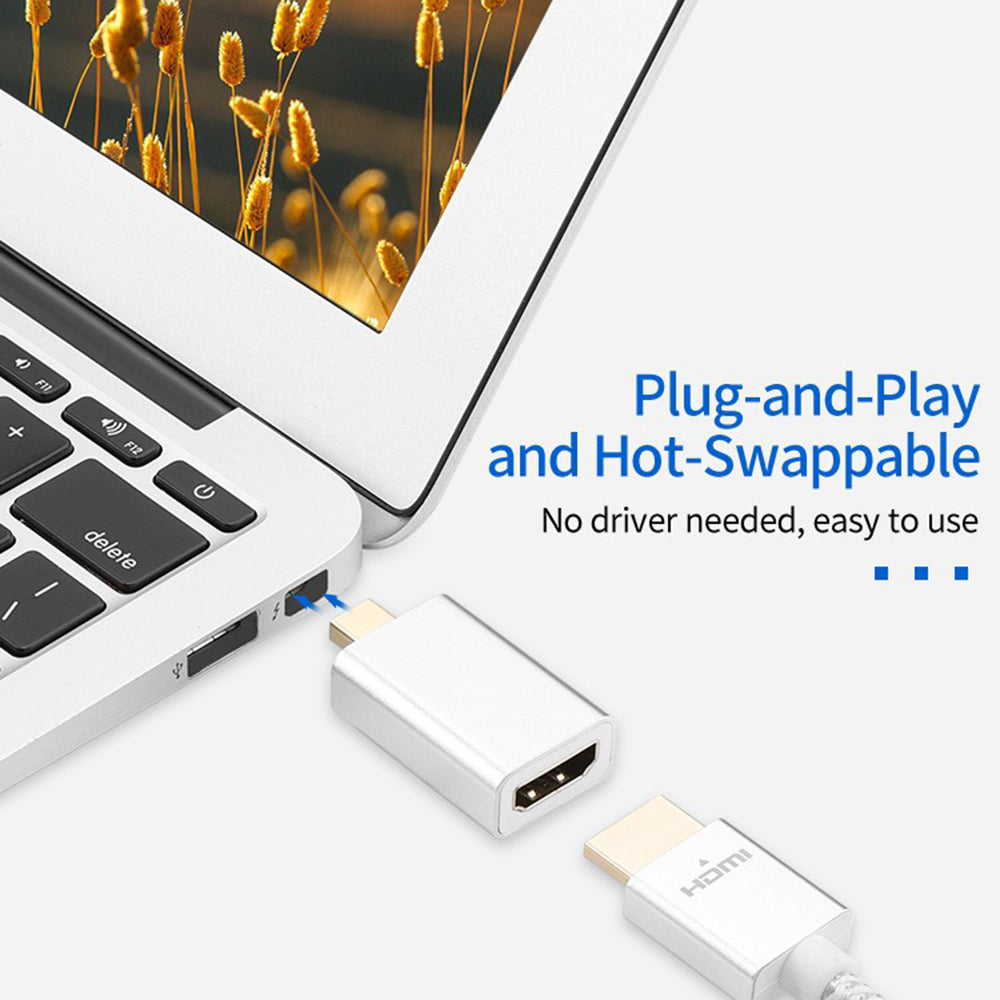 Mini DP Male to HDMI Female Adapter Gold-plated Connector Converter 1080P High-speed Data Sync Transfer