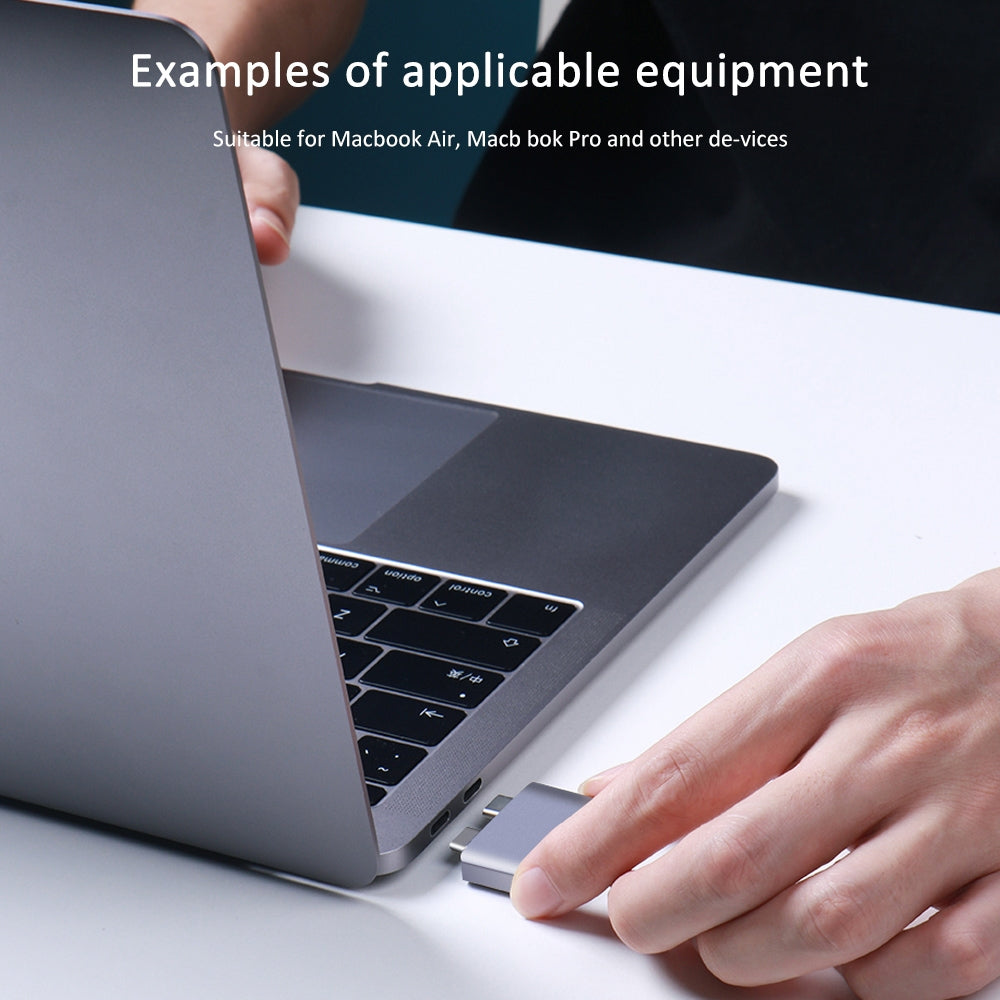 USB + Type-C Female to 2x Type-C Male Converter USB 3.1 10GB Aluminum Alloy Adapter