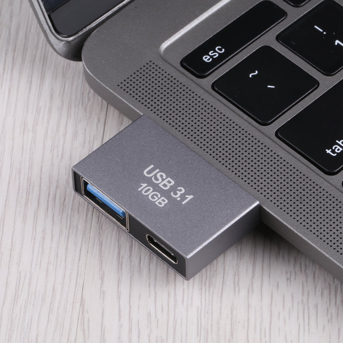 USB + Type-C Female to 2x Type-C Male Converter USB 3.1 10GB Aluminum Alloy Adapter