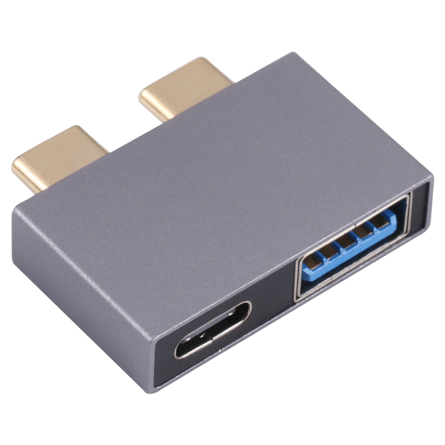 USB + Type-C Female to 2x Type-C Male Converter USB 3.1 10GB Aluminum Alloy Adapter