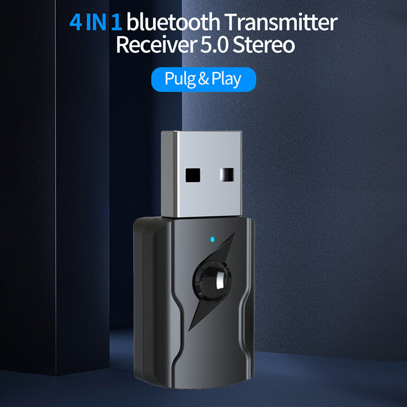 M135 Bluetooth 5.0 Transmitter Stereo Music Receiver USB Dual Output Bluetooth Adapter Computer Audio Adapter