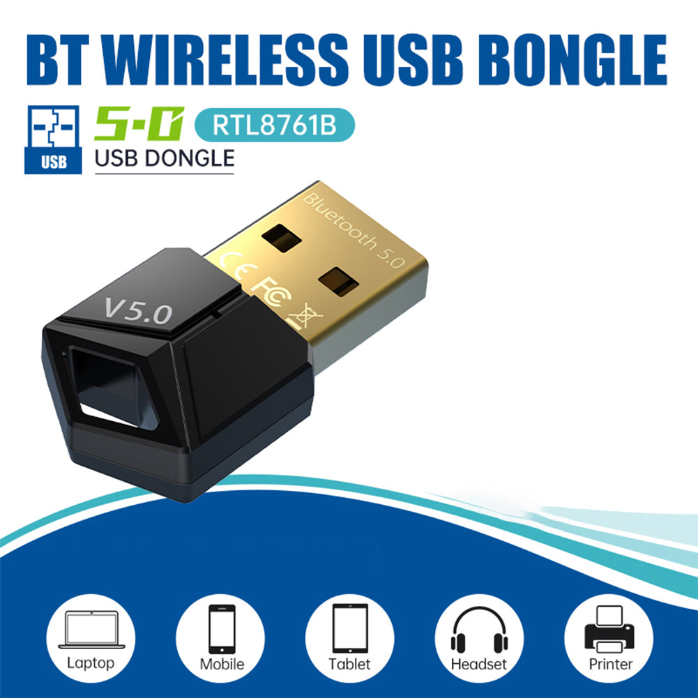 USB Bluetooth 5.0 Transmitter Receiver Computer Wireless Music Audio Adapter