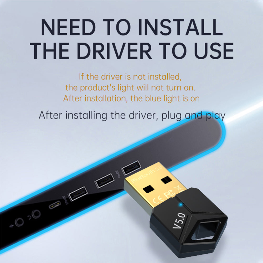 USB Bluetooth 5.0 Transmitter Receiver Computer Wireless Music Audio Adapter