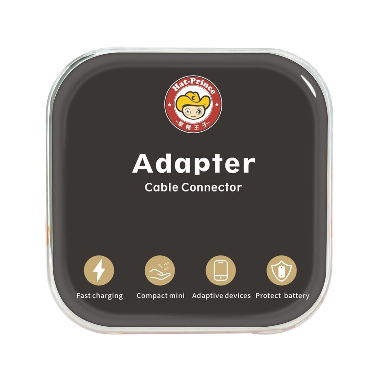 ENK-AT109 2 in 1 Dual Lightning Converter Lightning to Audio Jack and Charger Extender Earphone Charging Splitter - Black