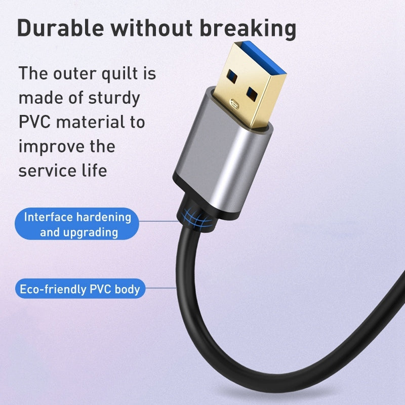 8108 USB 3.0 Hub 300MB / s High-speed Transfer 7-Port Splitter with 5V Power Supply Interface, Length: 80cm