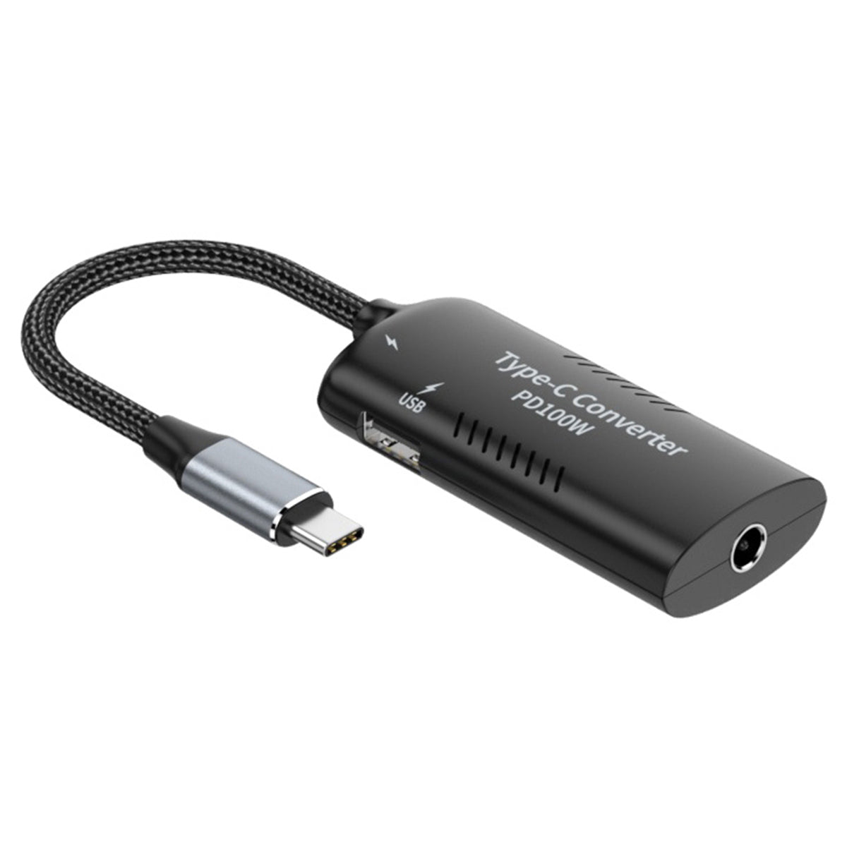 DC5521 / 5525 + Type-C + USB to Type-C Laptop Power Adapter Converter Support PD 100W Charging