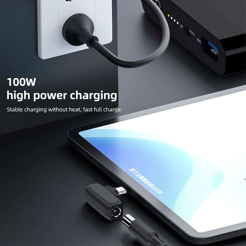 100W E 6.3X3.0mm Female to Type-C Male Jack Plug Power Supply Adapter Charging Converter