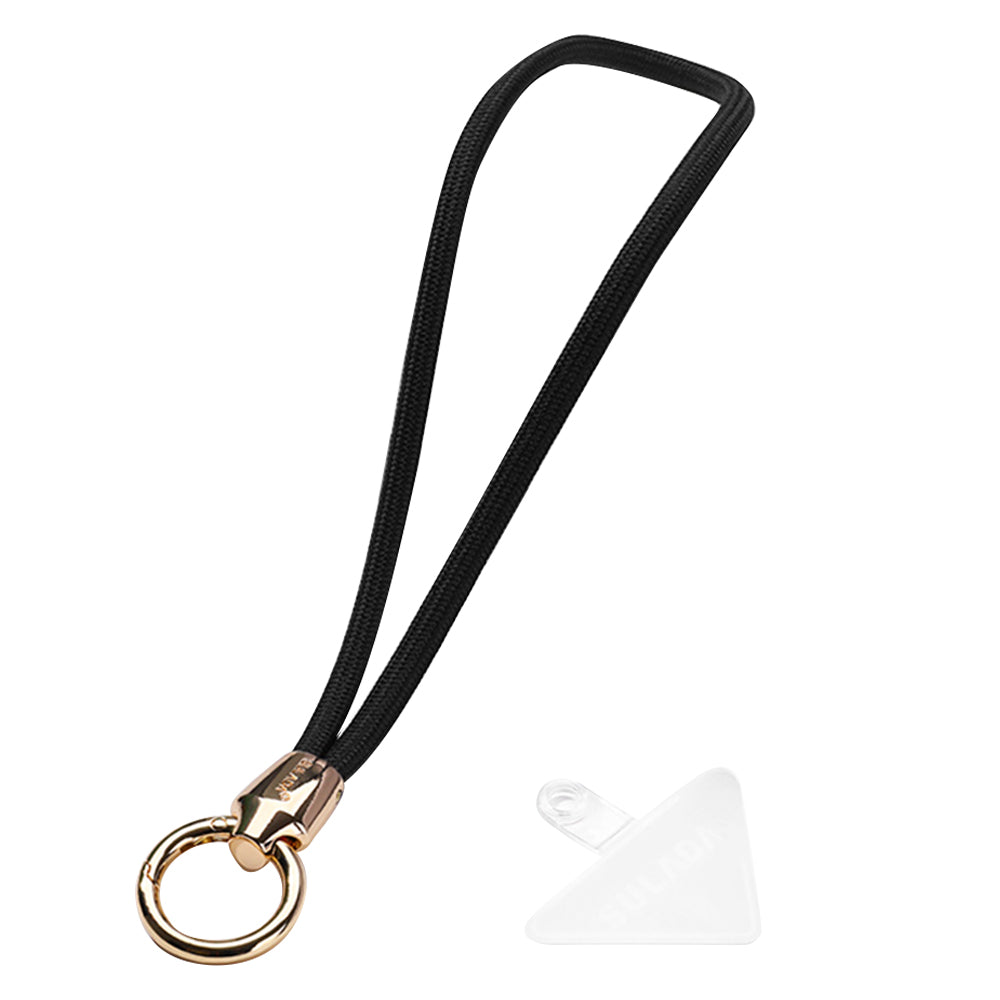 Uniqkart Cell Phone Lanyard Nylon Phone Tether Safety Strap Smartphone Wrist Strap with Key Chain Holder / Patch, Short Style - 1