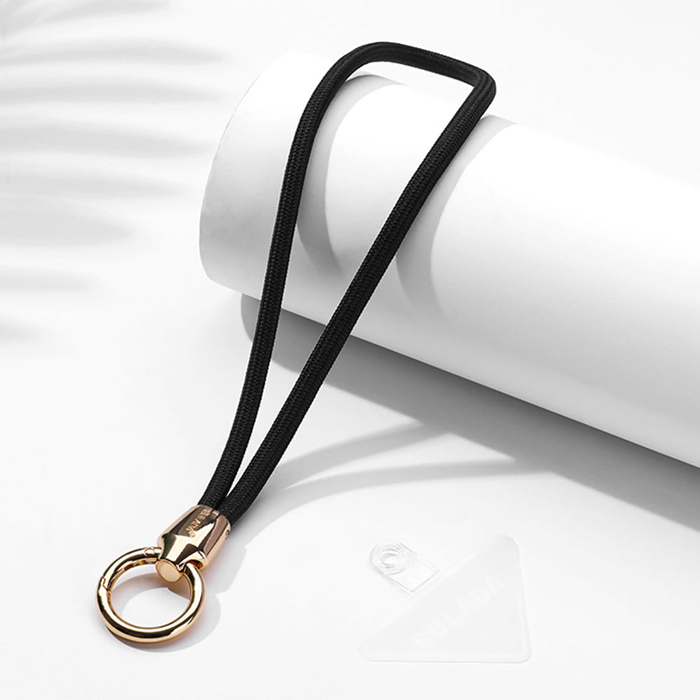 Uniqkart Cell Phone Lanyard Nylon Phone Tether Safety Strap Smartphone Wrist Strap with Key Chain Holder / Patch, Short Style - 1