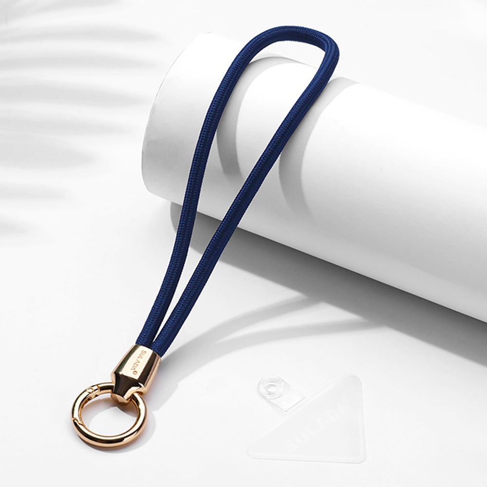 Uniqkart Cell Phone Lanyard Nylon Phone Tether Safety Strap Smartphone Wrist Strap with Key Chain Holder / Patch, Short Style - 2