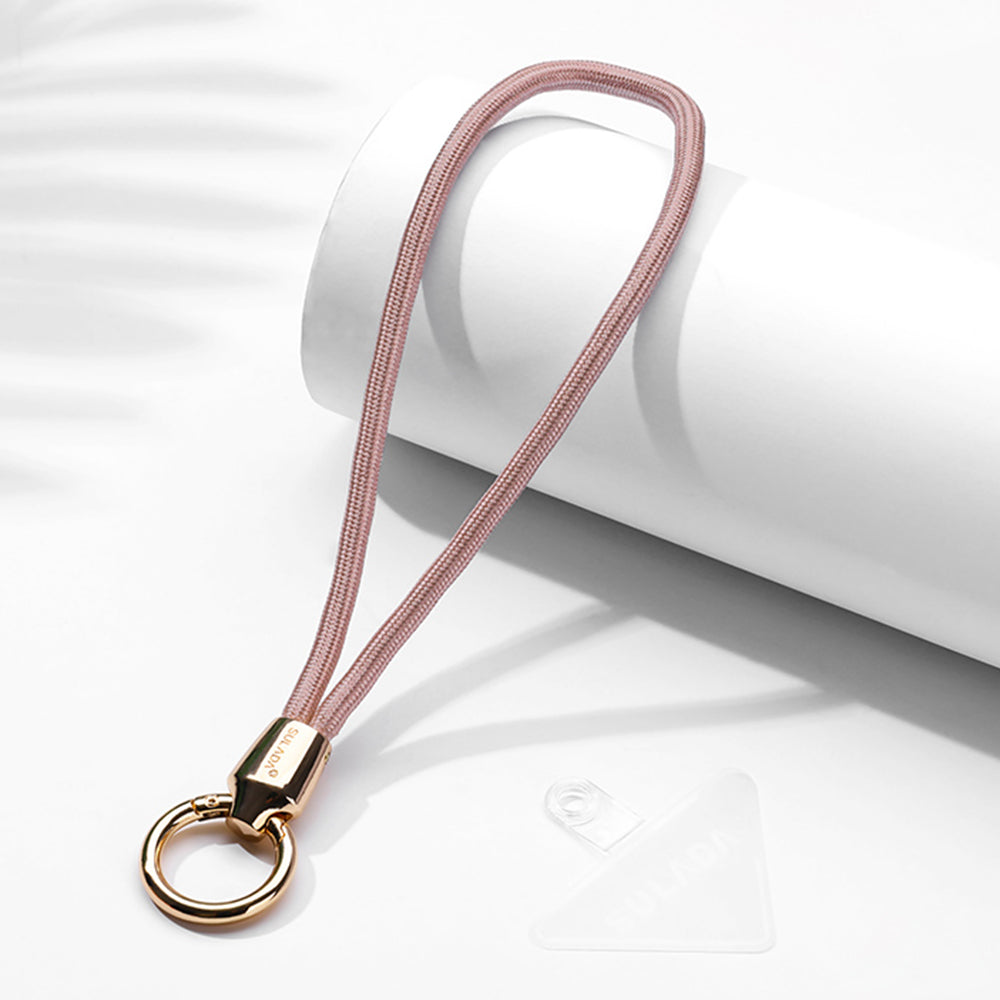 Uniqkart Cell Phone Lanyard Nylon Phone Tether Safety Strap Smartphone Wrist Strap with Key Chain Holder / Patch, Short Style - 3