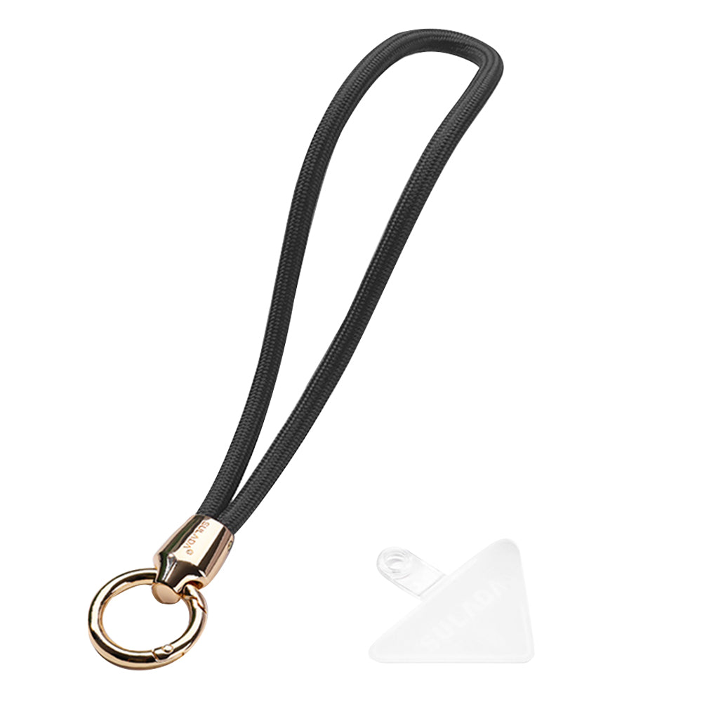 Uniqkart Cell Phone Lanyard Nylon Phone Tether Safety Strap Smartphone Wrist Strap with Key Chain Holder / Patch, Short Style - 4