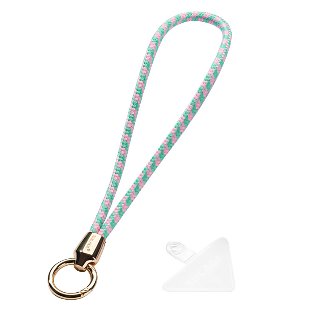 Uniqkart Cell Phone Lanyard Nylon Phone Tether Safety Strap Smartphone Wrist Strap with Key Chain Holder / Patch, Short Style - 10