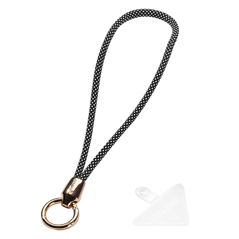 Uniqkart Cell Phone Lanyard Nylon Phone Tether Safety Strap Smartphone Wrist Strap with Key Chain Holder / Patch, Short Style - 12