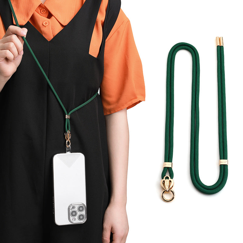 Uniqkart 80cm Universal Cell Phone Lanyard Holder Adjustable Phone Neck Shoulder Strap Rope with Key Chain Holder / Patch, Long Style - 3