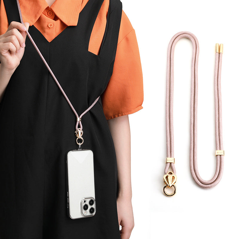 Uniqkart 80cm Universal Cell Phone Lanyard Holder Adjustable Phone Neck Shoulder Strap Rope with Key Chain Holder / Patch, Long Style - 5