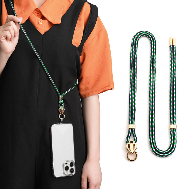 Uniqkart 80cm Universal Cell Phone Lanyard Holder Adjustable Phone Neck Shoulder Strap Rope with Key Chain Holder / Patch, Long Style - 10