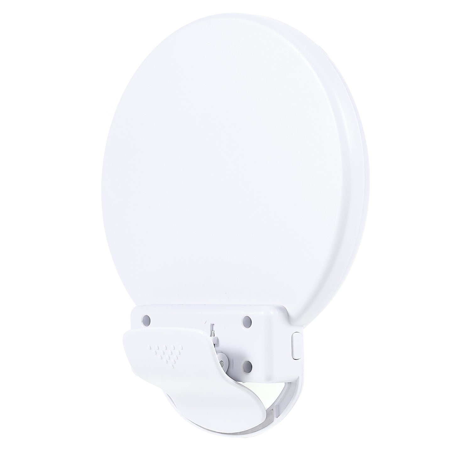 AL-20 Clip-on RGB LED Fill Ring Light with Mirror for Selfie Makeup Live Broadcast - White