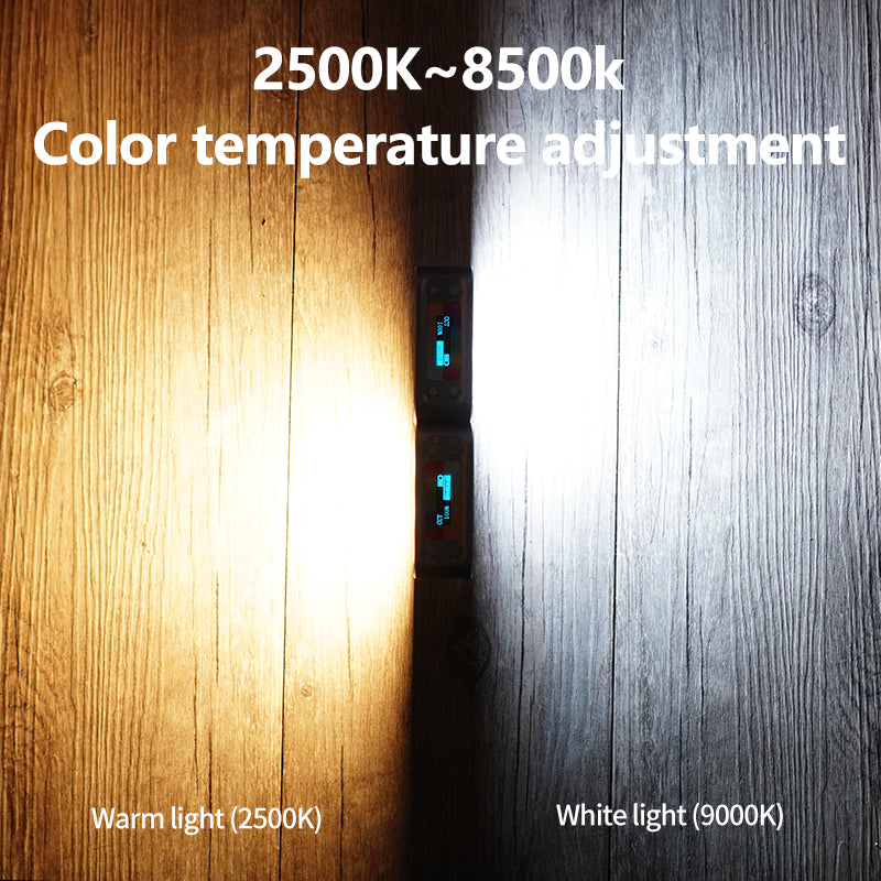 MAMEN LED-D01 Double-sided Camera Fill Light Photography Lighting 2500-9000K RGB Video Light