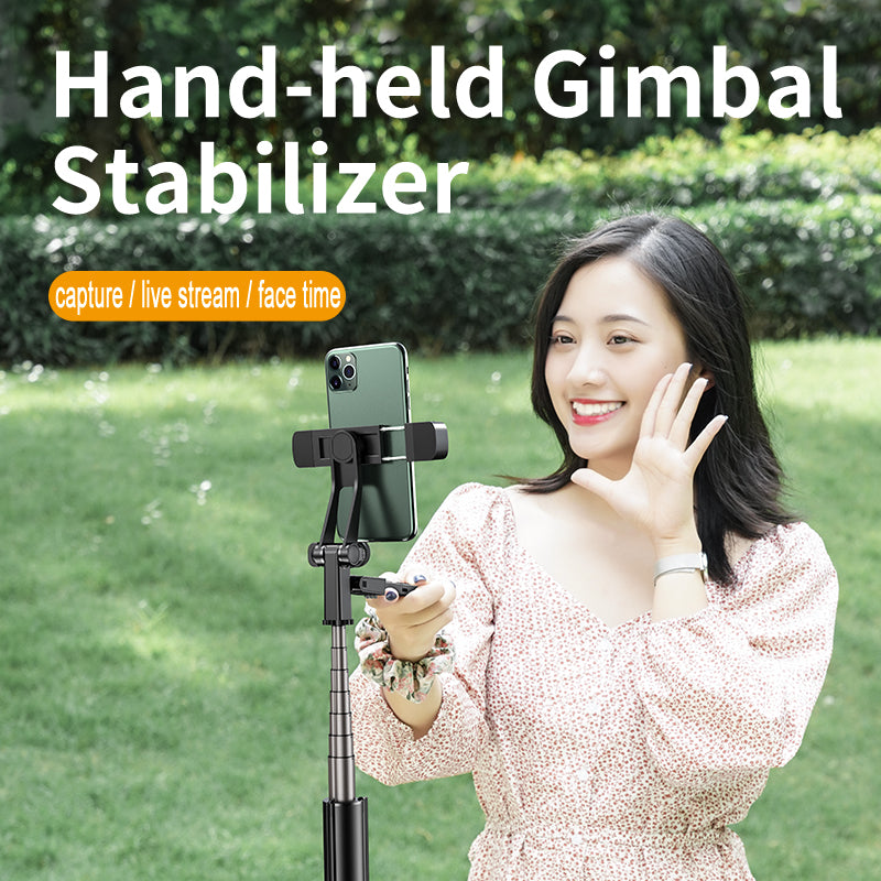 K30 Bluetooth Selfie Stick Extendable Tripod Handheld Gimbal Stabilizer Fill Light