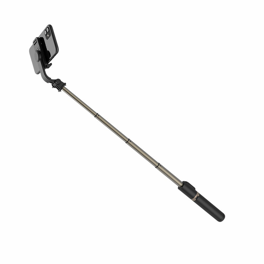 Q03 Retractable Aluminium Alloy Rod Stabilizer Tripod Bluetooth Selfie Stick - Black
