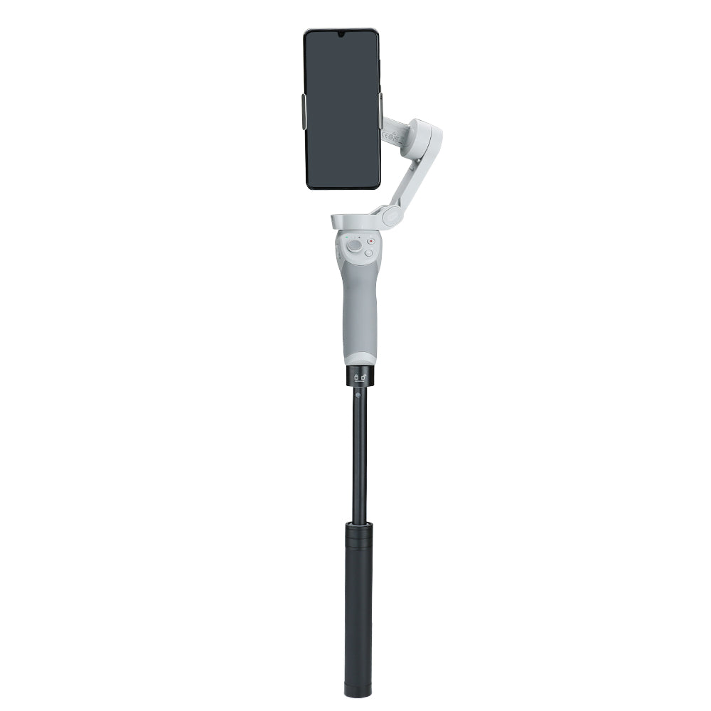 RCSTQ Four-section Scalable Aluminum Alloy Selfie Stick Extension Rod for Osmo Pocket 1/2