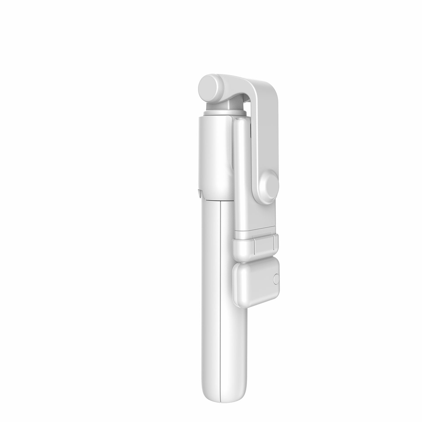 R1S Bluetooth Remote Control 360 Degree Rotation Folding Telescopic Selfie Stick Tripod with Fill Light - White