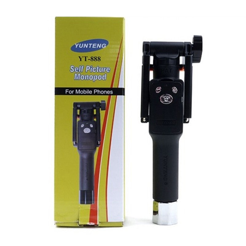 Uniqkart 888 Extendable Handheld Selfie Stick Monopod with Wireless Bluetooth Remote Shutter