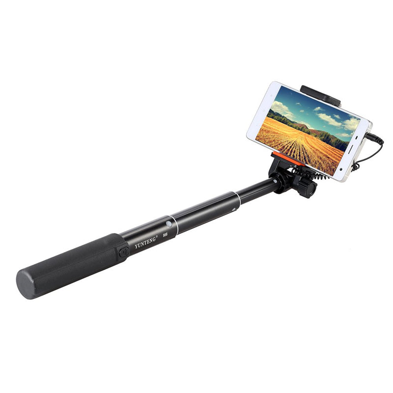 YUNTENG 808 Wired Mini Extendable Selfie Stick Monopod for iPhone Samsung Huawei Smartphone