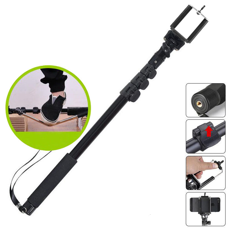 YUNTENG 188 Portable Handheld Extendable Selfie Stick Monopod with Phone Holder