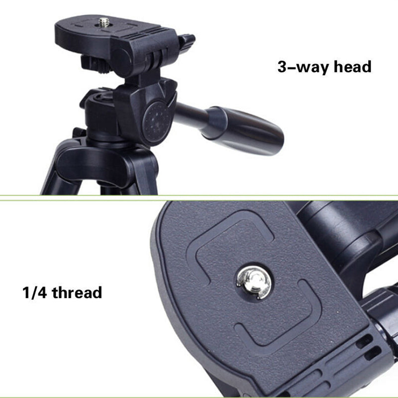 YUNTENG 520 Portable Tripod + Damping Head and Carrying Bag for Canon Nikon DSLR Camera