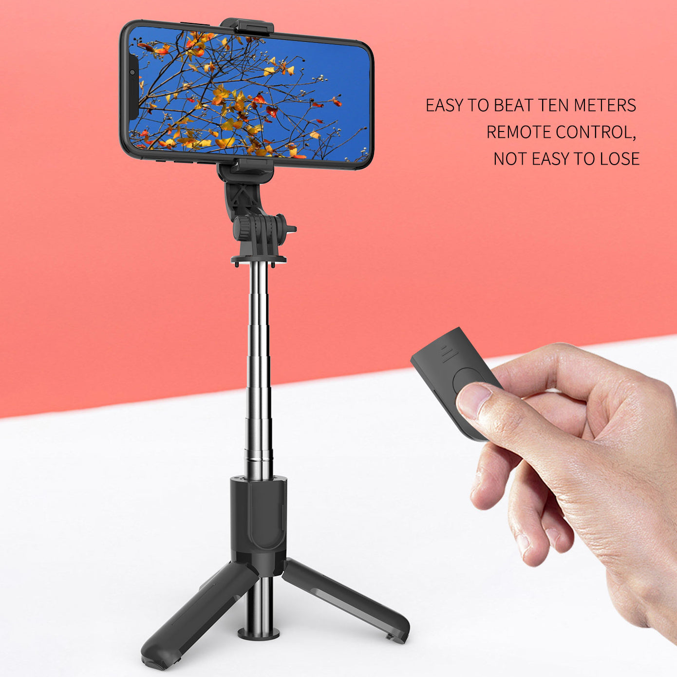 L11 Folding Tripod Telescopic Bluetooth Selfie Stick with Remote Shutter