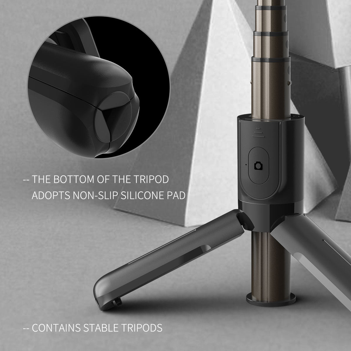 L10 Portable Bluetooth Selfie Stick Extendable Tripod Phone Stand with Remote