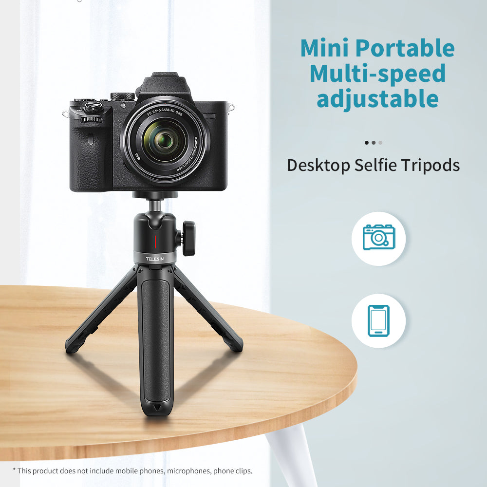 Uniqkart GP-MNP-091-W Mini Selfie Stick Extendable Tripod Camera Mobile Phone Desktop Stand