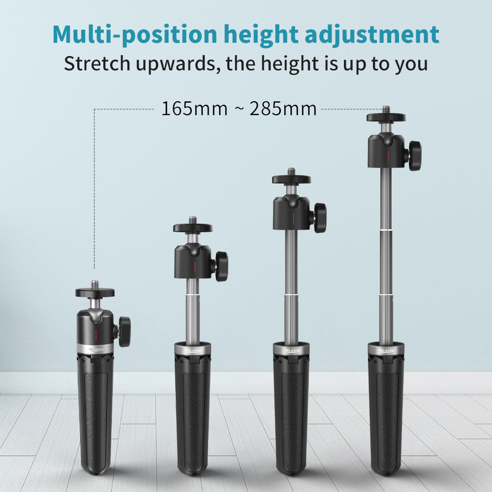 Uniqkart GP-MNP-091-W Mini Selfie Stick Extendable Tripod Camera Mobile Phone Desktop Stand