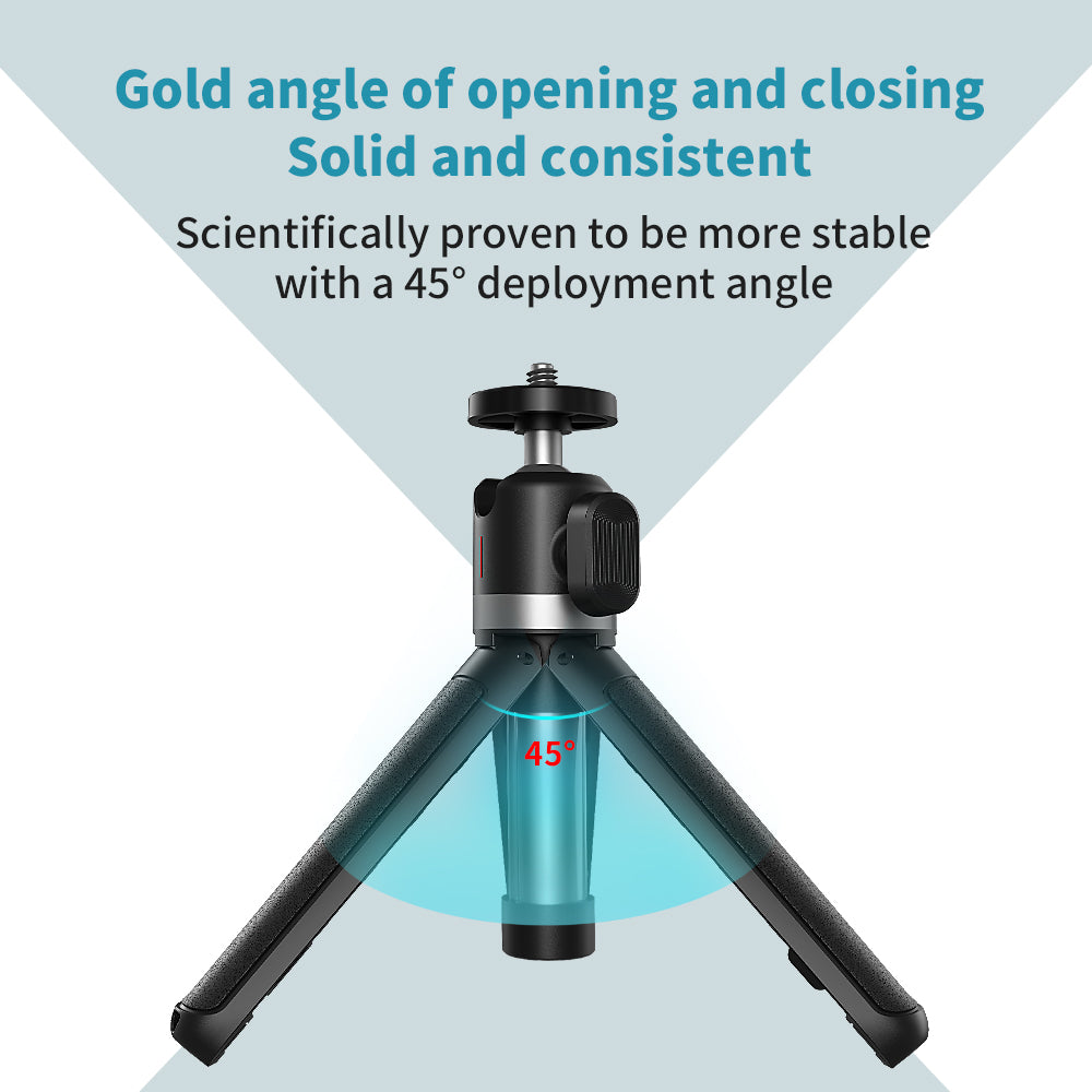 Uniqkart GP-MNP-091-W Mini Selfie Stick Extendable Tripod Camera Mobile Phone Desktop Stand