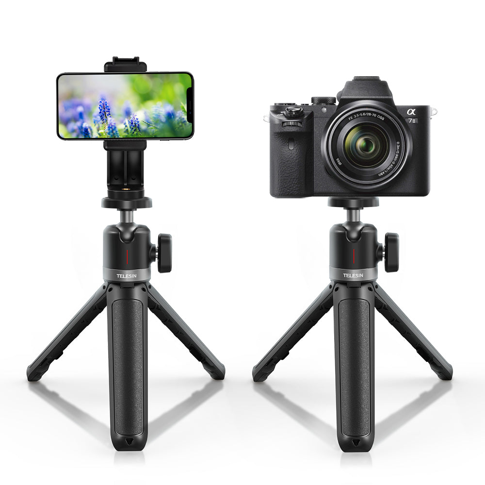 Uniqkart GP-MNP-091-W Mini Selfie Stick Extendable Tripod Camera Mobile Phone Desktop Stand