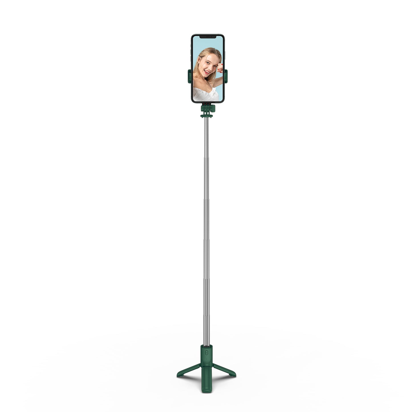 H8 3 in 1 Selfie Stick Phone Tripod Extendable Monopod with Bluetooth Remote for Smartphone Selfie Stick - Blackish Green