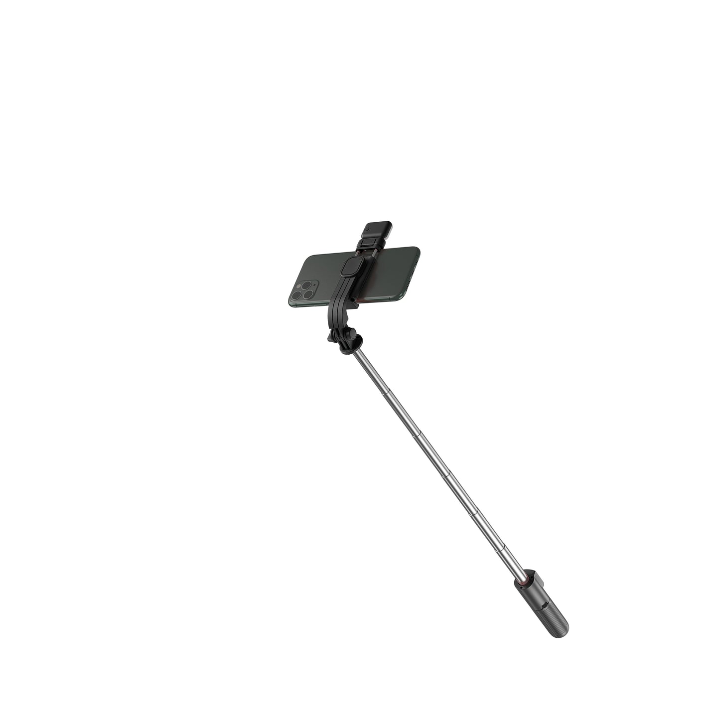 H8s Wireless Bluetooth Selfie Stick Foldable Mini Tripod Telescopic Monopod with Fill Light Remote Control for Smartphone - Black