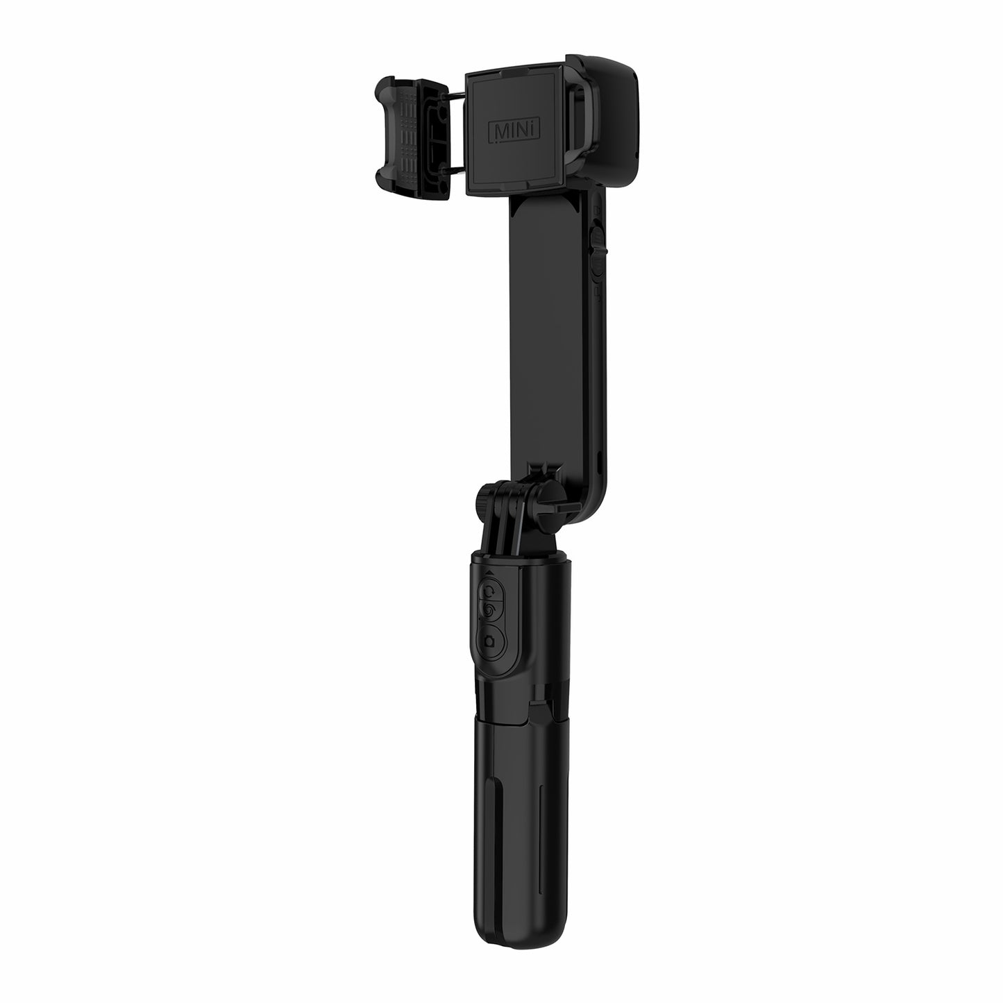 L09 Bluetooth Selfie Stick Tripod Gimbal Stabilizer with Dimmable Fill Light Extendable Remote Shutter Monopod - Black