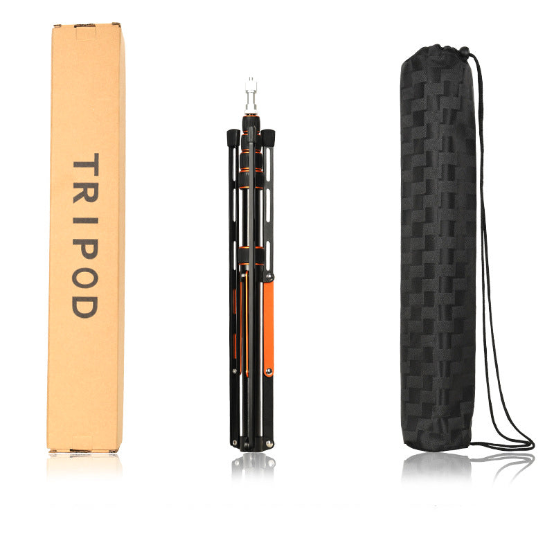 SL255 5-Section Telescopic Aluminum Alloy Folding Tripod for LED Fill Light Smartphone SLR Camera